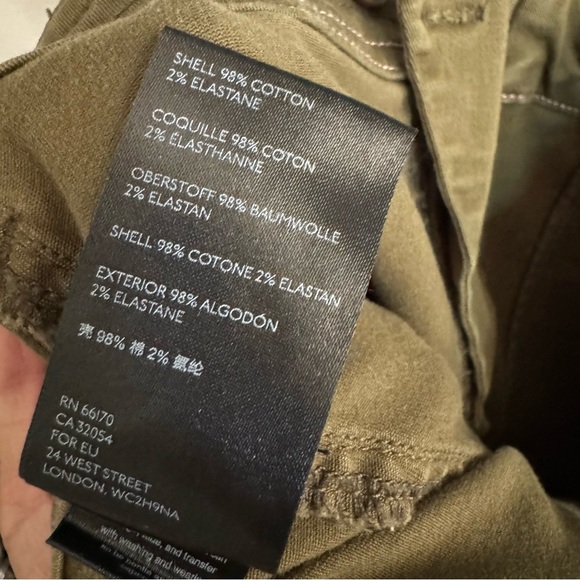 Anthropologie Austen Embroidered Utility Pants Size 28 - Picture 7 of 7